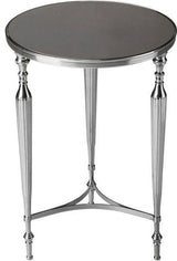 Transitional Ciara Table in Nickel Finish