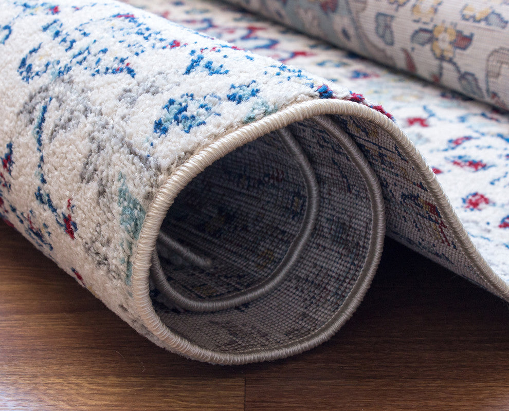 Amchila Traditional Blooming Medallion Rug - Multicolor - 5' 2" X 7' 6"