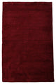 Hand Knotted Loom Wool Area Rug Solid Dark Red, [Rectangle] 8'x10'