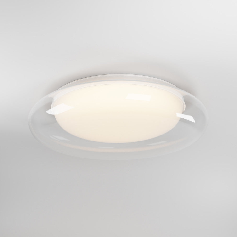 ET2 E51022-10 Bubble 18"W LED Flush Mount Ceiling Fixture - White
