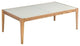 Benzara BM191256 Wooden Frame Coffee Table with Tempered Glass Top, Brown
