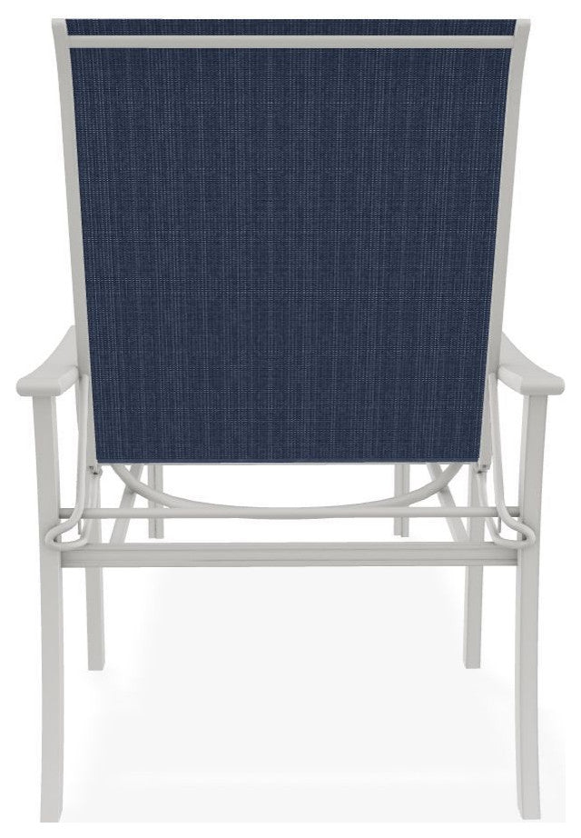 St. Catherine Sling 4-Position Outdoor Chaise Lounge, Mavi/Snow
