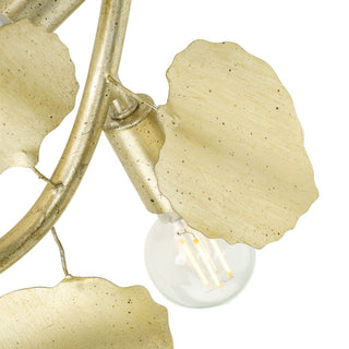 Laurel Collection 4-Light Transitional Wall Sconce, Gilded Silver