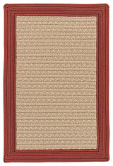 Colonial Mills Bayswater BY73 Brick Bordered Area Rug, Rectangular 4'x6'