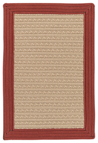 Colonial Mills Bayswater BY73 Brick Bordered Area Rug, Rectangular 4'x6'