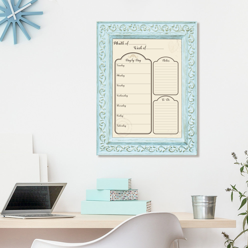 R2H Methods ''Socialite'' Dry Erase Weekly Calendar on ArtPlexi, 30"x20"