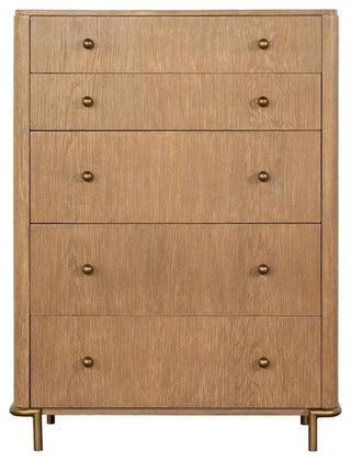 Coaster Arini 5-Drawer Contemporary Wood Chest in Sand Wash