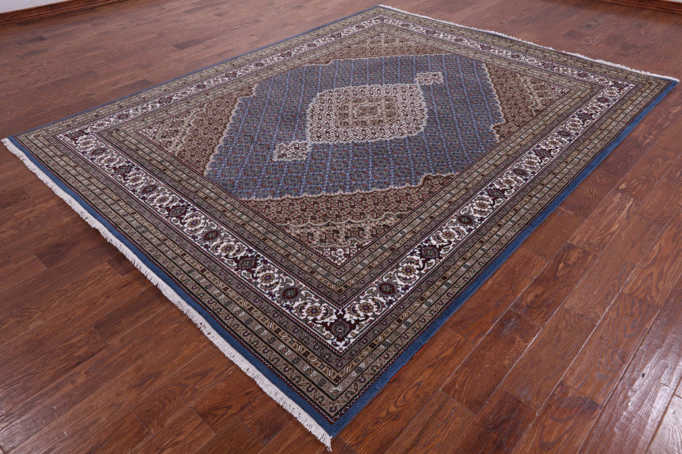 Persian Tabriz Wool and Silk Handmade Rug 7' 10" X 10' 0" Q8914