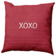 XOXO Valentines Decorative Throw Pillow, Brick, 18"x18"