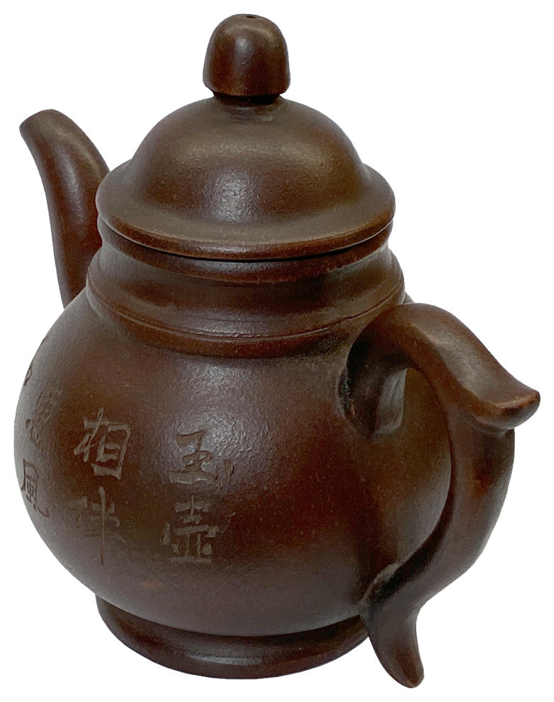 Chinese Handmade Yixing Zisha Clay Teapot With Artistic Accent Hws2300