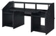 Wooden Music Desk With Side Hook, Black