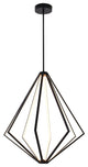 Bethel International WE03C32BK 8-Light LED Chandelier, Black