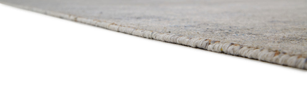 Weave & Wander Ramey Space Dyed Wool Rug, Gray/Blue, 9'x12'