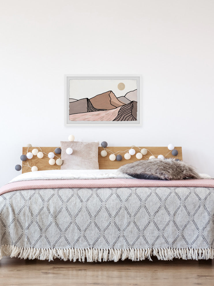 "Never Quit" Framed Painting Print, 30x20