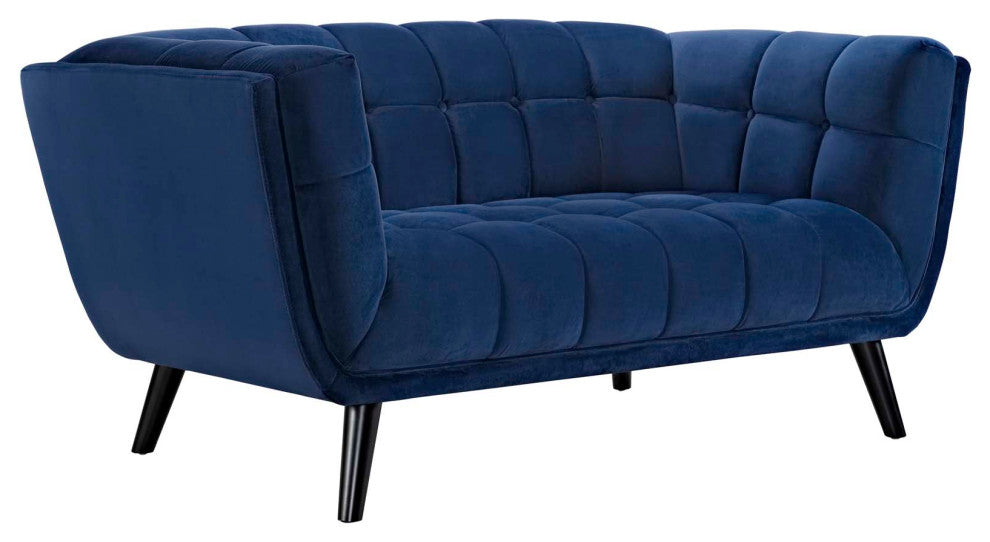 Navy Bestow Performance Velvet Loveseat