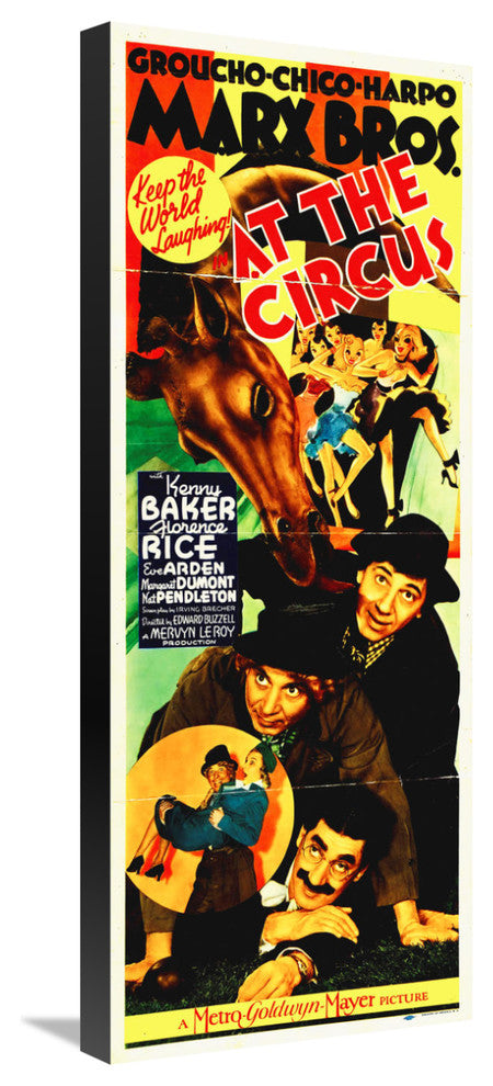 "Marx Brothers - At the Circus 03" Canvas by Hollywood Photo Archive, 12x30"