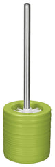 Round Porcelain Bathroom Accessories, Sahara, Toilet Brush Set, Spring Green