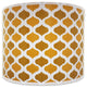 2-Tone Camel Mediterranean Hard Back Lampshade, Camel, 10"x10"x8"