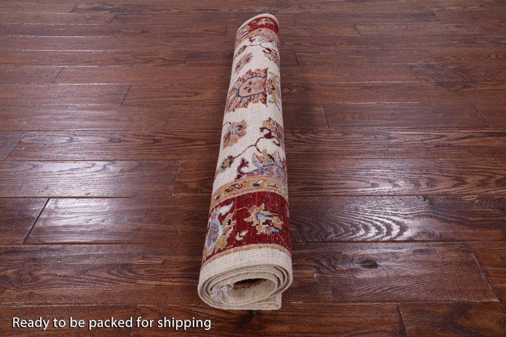 Hand Knotted Persian Tabriz Wool Rug 3' 4" X 5' 2" - Q12788