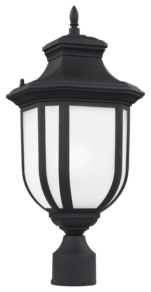Generation Lighting Lighting 1-Light Outdoor Post Lantern, Black