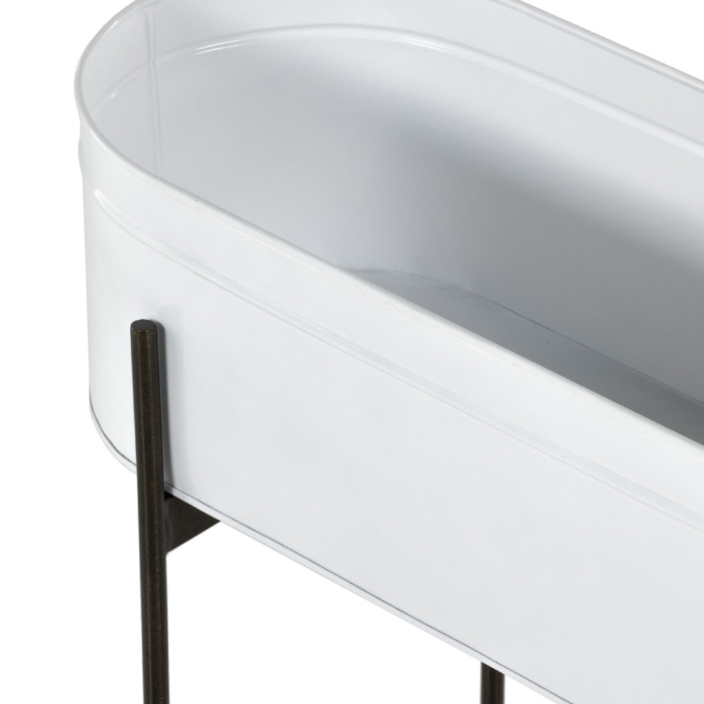 Jed Large Planter-White High Gloss