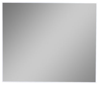 Eviva Sax 36" Brushed Metal Frame Bathroom Wall Mirror