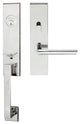Stockholm Lever, Mortise Entry Handleset, RHR, Polished Stainless Steel