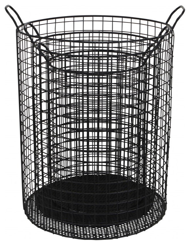 Set of Three Metal Wire Storage Baskets