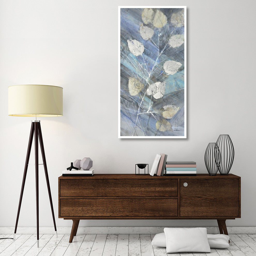 "Silver Leaves II" Digital Paper Print by Albena Hristova, 32"x62"