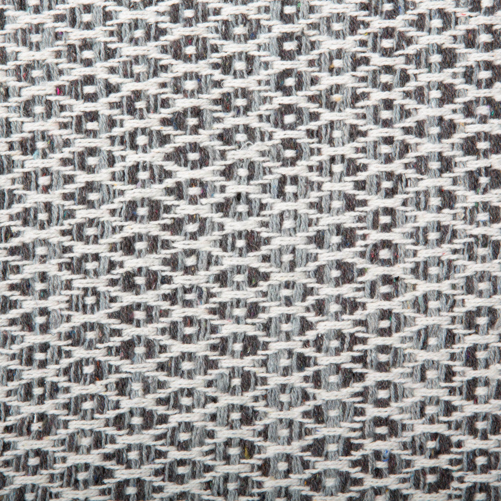 DII Gray Diamond Recycled Yarn Rug