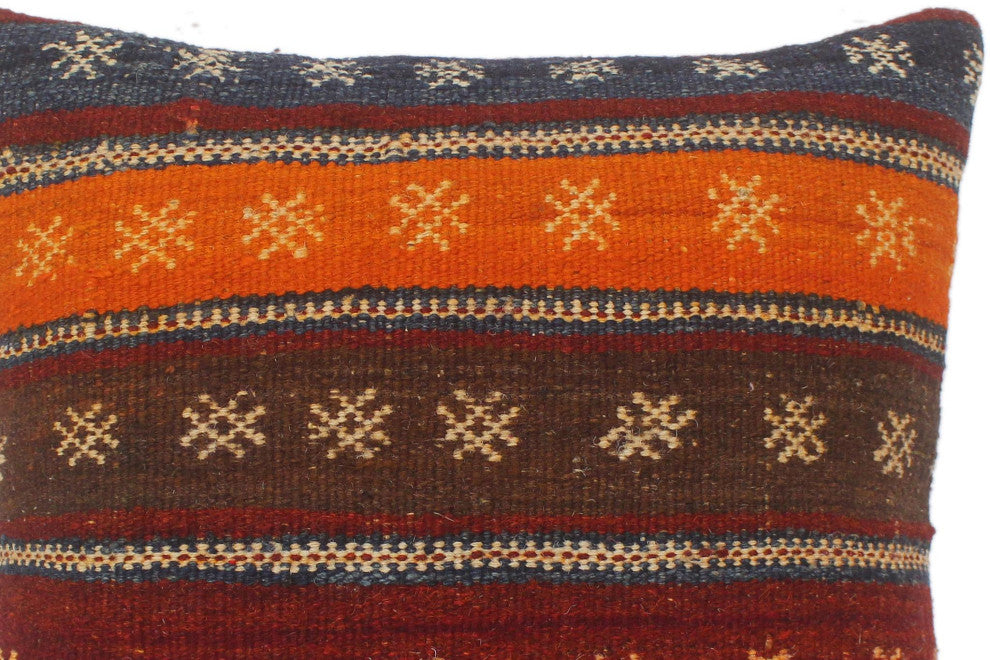 Vintage Antique Turkish Drury Hand Woven Kilim Pillow