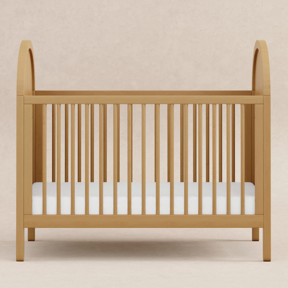 Bondi Cane 3-in-1 Convertible Crib with Toddler Bed Conversion Kit, Honey, Wood