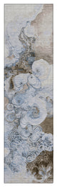 Machine Washable Indoor/Outdoor Chantille ACN1860 Taupe 2'3" x 7'6" Runner Rug