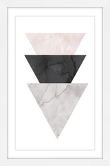 "Triangle Stack" Framed Paper Print by Diana Alcala, 40x60 cm