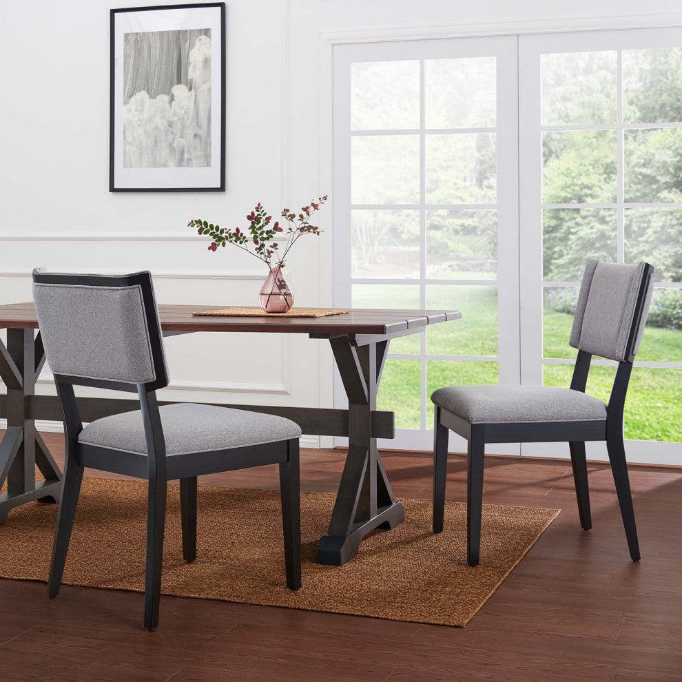 Esquire Dining Chairs, Set of 2, Light Gray