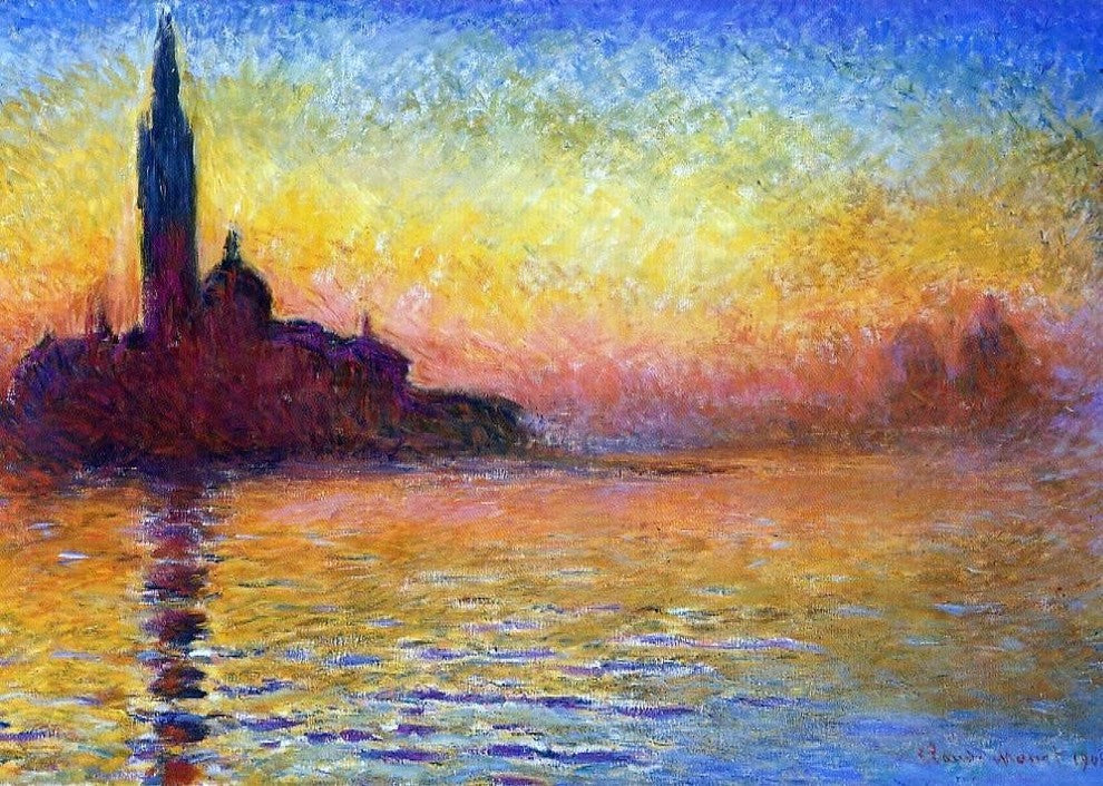 Claude Oscar Monet San Giorgio Maggiore at Dusk Wall Decal Print