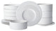 Christian Siriano Lusso Stoneware 16 Piece Dinnerware Set, White