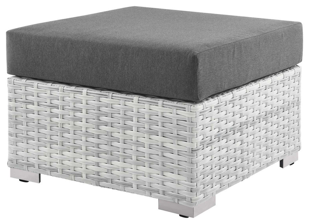Lounge Sectional Sofa Chair Set, Rattan, Wicker, Gray, Modern, Outdoor