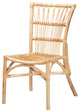 Martine Modern Rattan Dining Chair, Natural Brown