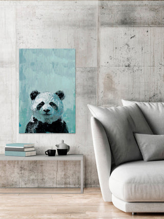 "What up Panda" Painting Print on Wrapped Canvas, 30"x45"