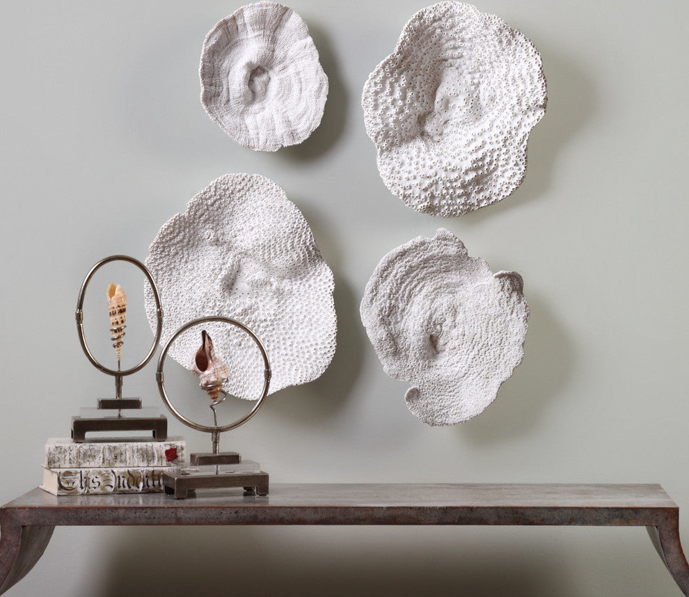 Uttermost Sea Coral Wall Art, Set of 4