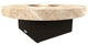 Circular Fire Pit Table, 48 D, Natural Gas, So Cal Special Top, Bronze