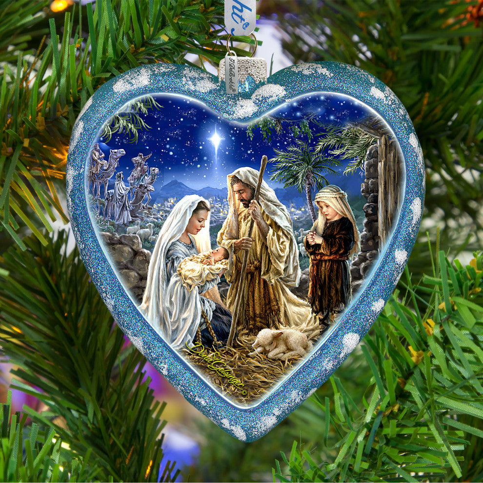 Holy Family Glass Ornament Limited Edition
