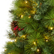 4' Montana Mixed Pine Faux Xmas Tree With Pine Cones, Berries & 150 Clear Lights