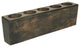 Small Sugar Mold-6 Hole-Mold Only Wood Candle Holder, Black