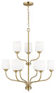 Sea Gull Windom 9-Light Chandelier Satin Brass