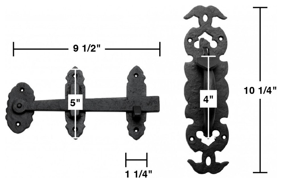 Fence Gate Thumb Latch Lock Rustic Antique Design Light Duty Renovators Supply