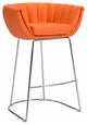 Zuo Modern Latte Bar Chair Orange, Set of 2