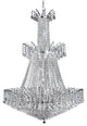 Artistry Lighting Victoria Pandluque Crystal Chandelier, Chrome, 32"x43"