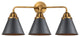 Innovations 288-3W-BB-M13-BK-LED 3 Light Vanity Light, Brushed Brass